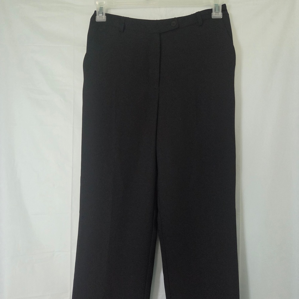 Rena Rowan Essentials Black Straight Leg Dress Pants High Rise Size 6 work